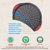 image:imageNutrichef NonStick Pizza Tray with Silicone Handles 4Pack Round Steel NonStick Pans with Perforated Holes Premium Bakeware Pizza Trays with Silicone and Oversized Handles Dishwasher Safe10 Piece