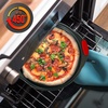 image:imageNutrichef NonStick Pizza Tray with Silicone Handles 4Pack Round Steel NonStick Pans with Perforated Holes Premium Bakeware Pizza Trays with Silicone and Oversized Handles Dishwasher Safe20 Piece