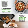 image:imageNutrichef Oven Tray Set Baking Trays for Oven Non Stick Set Bakeware Cooking Pans Cookie Sheets 10 Piece Carbon Steel Square Round Loaf Pizza Cupcake Tins Dishwasher Safe BlackBlack
