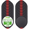 image:imageNutrichef NonStick Pizza Tray with Silicone Handles 4Pack Round Steel NonStick Pans with Perforated Holes Premium Bakeware Pizza Trays with Silicone and Oversized Handles Dishwasher Safe20 Piece