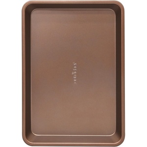 image:imageNutriChef 13inch Golden Wide Baking Pan NonStick Coated Layer Surface Great for Food Preparation Serving Pastry Dessert Baking Used for Model Number NCBK6TR7 and NCBK6TR75