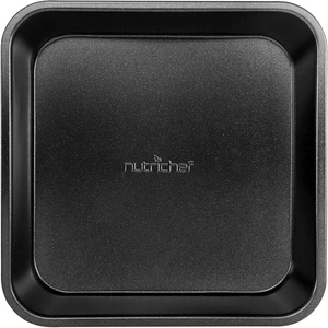 image:imageNutriChef 85inch Black Square Baking Pan NonStick Coated Layer Surface Great for Food Preparation Serving Pastry Dessert Baking Used for Model NCBK6BK