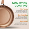 image:imageNutriChef 10 Durable Medium Fry PanNonStick HighQualified Cookware Induction PTFEPFOAPFOSFree Heat Resistant Lacquer Kitchen Ware Compatible with Models NCCW14S amp NCCW20S One Size Brown10 Frying Pan