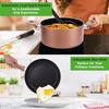 image:imageNutriChef 13 Pcs Nonstick Kitchen Cookware PFOAPFOSFree Heat Resistant Kitchenware Set wSaucepan Frying Pans Cooking Pots Casserole Lids amp Utensils Brown NCCWA13BR