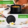 image:imageNutriChef 13Piece Pot and Pan Set NonStick Kitchen Cookware Set wSaucepan Frying Pans Cooking Pots Casserole Lids Ladle Fork Strainer Heat Resistant PFOA Free Black