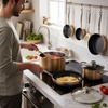 image:imageNutriChef 14Piece Non Stick Kitchen Cookware Set wSaucepan Frying Pans Cooking Pots Dutch Oven Pot Lids Utensil GoldGold
