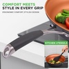 image:imageNutriChef 14Piece Nonstick Kitchen Cookware Set  PFOAPFOSFree CopperHardAnodized Induction Compatible Stackable Luxury Design Includes Pots Pans Jumbo Cooker Griddle and Utensils