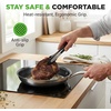 image:imageNutriChef 6Piece Stainless Steel Frying Pan Set with Lids  Triply Kitchenware Pans Set Kitchen Cookware wDAKIN Etching NonStick Coating  Small Medium amp Large Pan with Lid  NC3PFRY3Stainless Steel