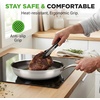 image:imageNutriChef 6Piece Stainless Steel Frying Pan Set with Lids  Triply Kitchenware Pans Set Kitchen Cookware wDAKIN Etching NonStick Coating  Small Medium amp Large Pan with Lid  NC3PFRY3Stainless Steel