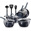 image:imageNutrichef 11 Piece Nonstick Ceramic Cookware Set with Cookie Sheets