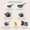 image:imageNutrichef 11 Piece Nonstick Ceramic Cookware Set with Cookie Sheets