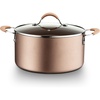 image:imageNutriChef 10 Durable Medium Fry PanNonStick HighQualified Cookware Induction PTFEPFOAPFOSFree Heat Resistant Lacquer Kitchen Ware Compatible with Models NCCW14S amp NCCW20S One Size Brown5 Quart Pot
