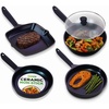 image:imageNutriChef NonStick Frying Pans  5Piece Skillet Set with Ceramic Coating Wok Grill Fry amp Fish Pans  Compatible with All Cooktops Including Induction  CoolTouch Handles EasyCleanBlue Diamond