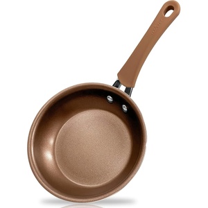 image:imageNutriChef 10 Durable Medium Fry PanNonStick HighQualified Cookware Induction PTFEPFOAPFOSFree Heat Resistant Lacquer Kitchen Ware Compatible with Models NCCW14S amp NCCW20S One Size Brown10 Frying Pan