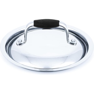 image:imageNutriChef Stainless Steel Saucepan Lid  Sturdy and Durable StainResistant 15 Quart Kitchen Cookware Saucepot Lid w Handle  Works w Kitchenware Pots amp Pans Set Model NCSSS12saucepan lid