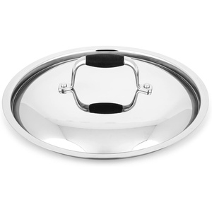 image:imageNutriChef Stainless Steel Saucepan Lid  Sturdy and Durable StainResistant 15 Quart Kitchen Cookware Saucepot Lid w Handle  Works w Kitchenware Pots amp Pans Set Model NCSSS12dutch oven lid