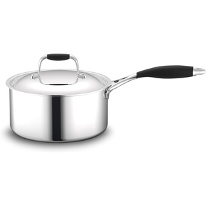 image:imageNutriChef Steamer Insert with Lid  PFOAPFOS Free Stainless Steel StainResistant Kitchen Cookware wSatin Interior Polished Exterior Silicone Wrap Handles  Works wModel NCSSS123qt