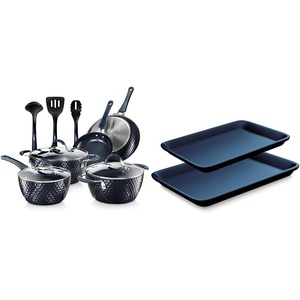 image:imageNutrichef 11 Piece Nonstick Ceramic Cookware Set with Cookie Sheets