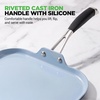 image:imageNutriChef 11Inch Square Griddle Pan  Nonstick with Induction Base  2layer nonstick coating riveted cast iron handle with silicone grip induction compatible PFOA and leadfree