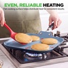 image:imageNutriChef 11Inch Square Griddle Pan  Nonstick with Induction Base  2layer nonstick coating riveted cast iron handle with silicone grip induction compatible PFOA and leadfree