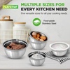 image:imageNutriChef 10 Piece Stainless Steel Mixing Bowls with Lids Set Dishwasher Safe 5 Stackable Nesting Bowls and 5 BPAFree Lids for Kitchen Cooking Food Storage Meal Prepping Mixing amp ServingMixing Bowls with Lids