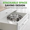 image:imageNutriChef 10 Piece Stainless Steel Mixing Bowls with Lids Set Dishwasher Safe 5 Stackable Nesting Bowls and 5 BPAFree Lids for Kitchen Cooking Food Storage Meal Prepping Mixing amp ServingMixing Bowls with Lids