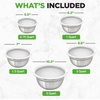 image:imageNutriChef 10 Piece Stainless Steel Mixing Bowls with Lids Set Dishwasher Safe 5 Stackable Nesting Bowls and 5 BPAFree Lids for Kitchen Cooking Food Storage Meal Prepping Mixing amp ServingMixing Bowls with Lids