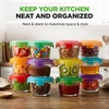 image:imageNutriChef 12PC Food Storage Containers  448oz Mini Stackable Superior Premium Glass Mealprep wAirtight Locking Lid FreezertoOvenSafe For Snacks Fruits amp Nuts