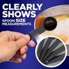 image:imageNutriChef 5Piece Plastic Measuring Spoons Set  Durable RoundShaped Kitchen Measuring Spoon for Dry and Liquid Ingredients  Teaspoon and Tablespoon Set with Metric and US Measurements