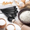image:imageNutriChef 5Piece Plastic Measuring Spoons Set  Durable RoundShaped Kitchen Measuring Spoon for Dry and Liquid Ingredients  Teaspoon and Tablespoon Set with Metric and US Measurements