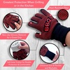 image:imageNutriChef BBQ Gloves  1472F Heat Resistant Fireproof Mitts with NonSlip Silicone Grip Perfect for Barbecue Grilling Cooking Baking amp Camping 14inch Food Grade Washable Kitchen Oven Mitts