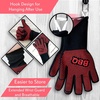 image:imageNutriChef BBQ Gloves  1472F Heat Resistant Fireproof Mitts with NonSlip Silicone Grip Perfect for Barbecue Grilling Cooking Baking amp Camping 14inch Food Grade Washable Kitchen Oven Mitts
