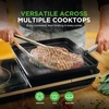 image:imageNutriChef NonStick Square Frying Pan 11 Nonstick Skillet Scratch Resistance PFOAFree PFOSFree Home Use for All StovesSquare Non Stick