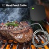 image:imageNutriChef Smart Bluetooth BBQ Grill Thermometer  V2 Upgraded Stainless Probe  Wireless Remote Alert iOS Android Phone WiFi App  Safe to Leave in Oven Outdoor Barbecue or Meat Smoker  NutriChef
