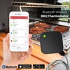 image:imageNutriChef Smart Bluetooth BBQ Grill Thermometer  V2 Upgraded Stainless Probe  Wireless Remote Alert iOS Android Phone WiFi App  Safe to Leave in Oven Outdoor Barbecue or Meat Smoker  NutriChef