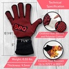 image:imageNutrichef BBQ Gloves 1472F Heat Resistant  Fireproof Mitts with Silicone Grip  Perfect for Men Who Love Barbecue Grilling Cooking amp Camping  14IN Food Grade Washable Kitchen Oven Mitts