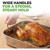 image:imageNutrichef Stainless Steel Roasting Pan with Rack  Oven Roaster w Riveted Handles for Turkey Chicken Meat amp Veggies  Non Toxic Material for Healthy Cooking Easy to Clean Dishwasher amp Oven SafeOriginal Handles