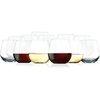 image:imageNutriChef 15oz Stemless Wine Glasses  Set of 4 Ultra Thin Elegant Red amp White Wine Clear Crystal Glass Drinkware LeadFree Hand Blown Seamless Bowl Dishwasher Safe for Any Occasion12 Pack