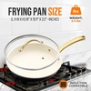 image:imageNutriChef 5Piece Ceramic Coated Frying Pan Set Nonstick Skillet Cookware with Wok Grill Fish amp Fry Pans Induction Compatible EasyClean CoolTouch Handles10 Frying Pan