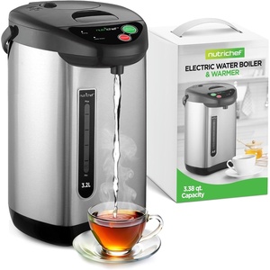 image:imageNutriChef 13L Hot Water Dispenser  Electric Water Boiler Stainless Steel  13L beverage dispenser with keep warm function nondrip tap safety lock lid amp foodgrade stainless steel interior34 Quarts