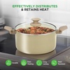 image:imageNutriChef Cookware Set 54 Pieces  Pans Pots Kitchen Utensils Taupe Brown  With Knife Baking Moulds Accessories  For Induction Gas and Electric  Healthy and LowFat Cooking