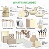 image:imageNutriChef Cookware Set 54 Pieces  Pans Pots Kitchen Utensils Taupe Brown  With Knife Baking Moulds Accessories  For Induction Gas and Electric  Healthy and LowFat Cooking