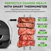 image:imageNutriChef Indoor Smokeless Grill  Smart Grill amp Air Fryer with 7 Cooking Functions  6L Capacity  Includes Smart Thermometer  Precise Temperature Control  NonStick Removable Grill Plates