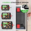 image:imageNutriChef Baking Mould Set 10 Pieces Copper  NonStick Baking Tray Set with Muffin Bread and Cake Moulds Stackable Oven Safe up to 230 C Dishwasher SafeBlack