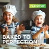 image:imageNutriChef Baking Mould Set 10 Pieces Copper  NonStick Baking Tray Set with Muffin Bread and Cake Moulds Stackable Oven Safe up to 230 C Dishwasher SafeBlack