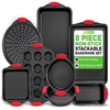 image:imageNutriChef Baking Set 8 Pieces  Baking Tray Bread Baking Tin Muffin Mould Pizza Tray NonStick amp Dishwasher Safe Stackable Heat Resistant amp Food SafeBlack