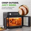 image:imageNutriChef 26 Quart Air Fryer Oven  French Door Toaster Oven for Families  Includes 24 Preset Cook Modes Rotisserie Function Adjustable Temperature to 450F amp 24 Hour Timer  Black