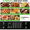 image:imageNutriChef 26 Quart Air Fryer Oven  French Door Toaster Oven for Families  Includes 24 Preset Cook Modes Rotisserie Function Adjustable Temperature to 450F amp 24 Hour Timer  Black