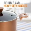 image:imageNutriChef NonStick Casserole with Lid  HighQualified Kitchen Cookware with SeeThrough Tempered Glass Lids 5 Quart Works with Model NCCWA13BR