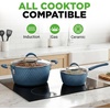 image:imageNutriChef Pots and Pans 11Piece Pot and Pan Set Includes Kitchen Spoon Ceramic NonStick Coating For All Hobs Including Induction Ideal for Families and Single Households